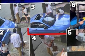 Bayrampaşa'da eski eşinin üzerine otomobilini sürdü! Dehşet kamerada