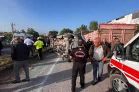 İşçi servisi kaza yaptı: 12 yaralı