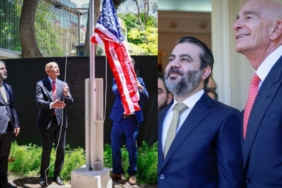 Şam'daki büyükelçiliğe ABD bayrağı çekildi